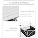 image 6 of Outsunny 70cm Aluminum Roll Top Table w Mesh Bag Camping Outdoor Dining Foldable w Steel Frame Picnic Lightweight Hiking Furniture Desk, Silver