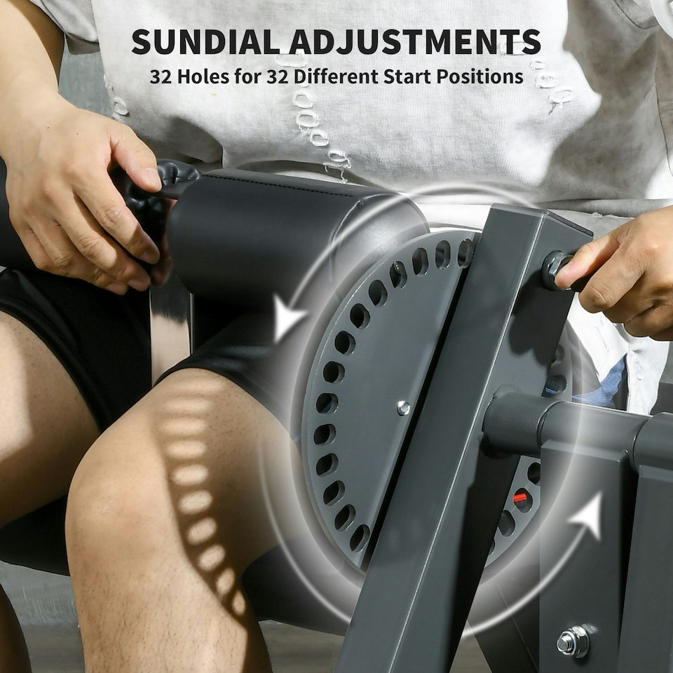 image 1 of SPORTNOW Adjustable Calf Raise Machine for Leg Extension and Curl Machine
