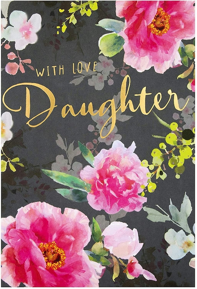 image 1 of Classic Floral Design Daughter Birthday Card