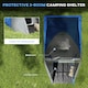 image 3 of Outsunny 2 Man Camping Tent with Living Area, 2000mm Waterproof, Blue