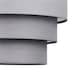 image 3 of Dark Grey 3 Tier Ceiling Light Shade | Grey | Large | 1