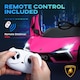 image 8 of AIYAPLAY Lamborghini Revuelto Licensed Kid Electric Car, 12V Kids Electric Ride On with Butterfly Doors, Suspension, Remote Control, LED Lights, Horn, USB, MP3 for 3-5 Years, Pink