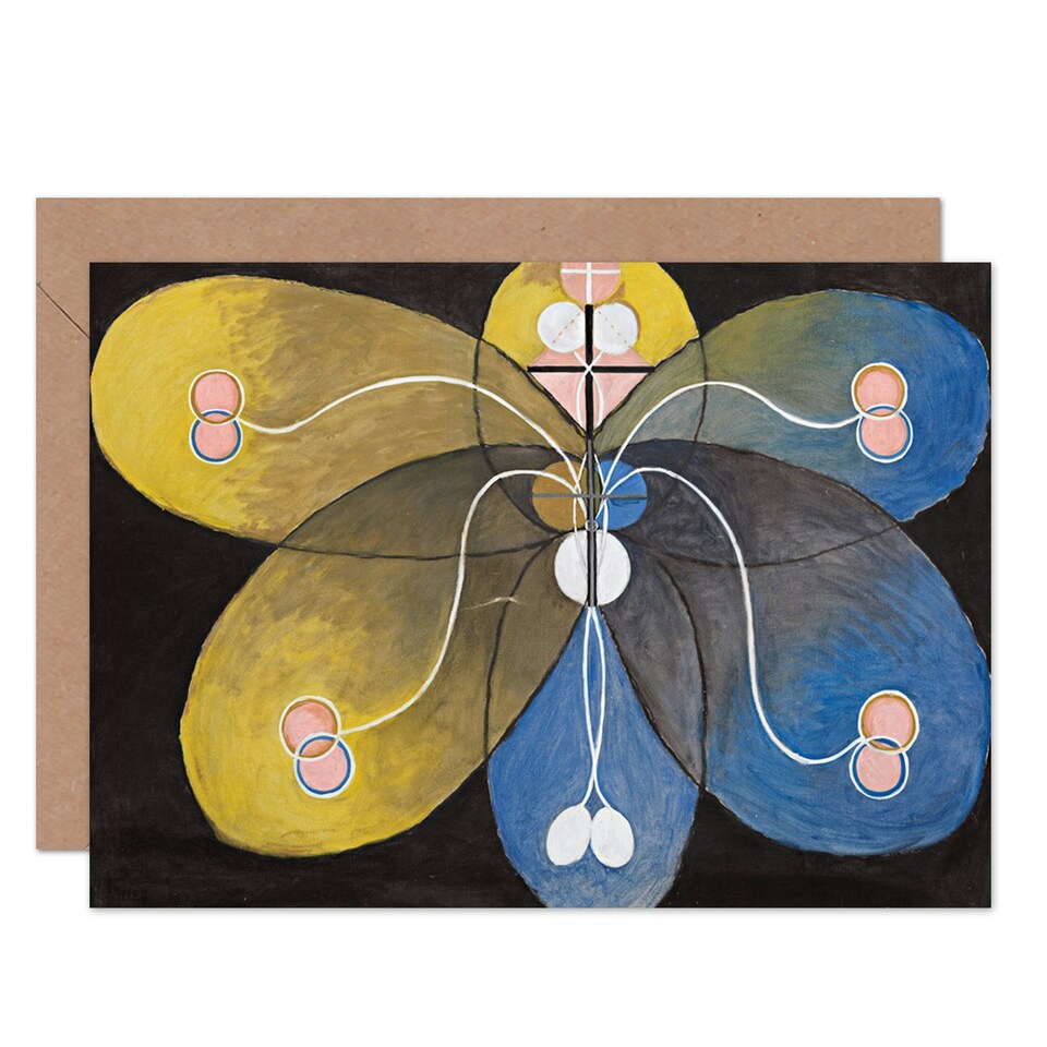 image 1 of Hilma Af Klint Group Vi Evolution No 9 Abstract Art Card