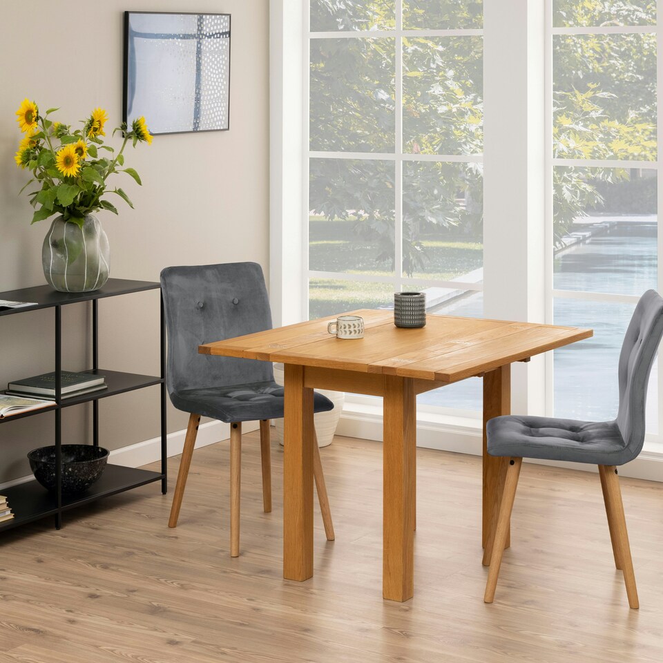 image 1 of Kenley Extending Dining Table in Oak 45-90cm