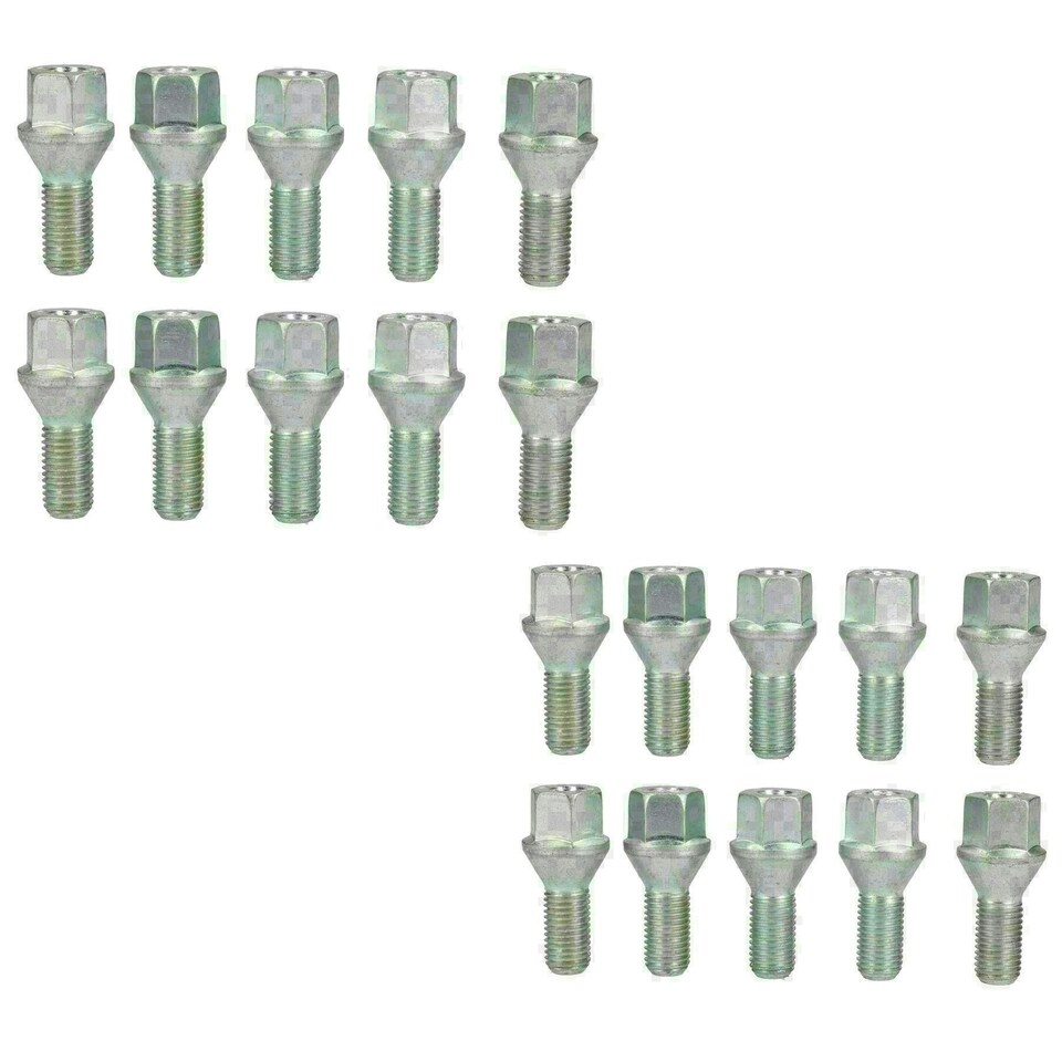 image 1 of M12 x 1.5 Replacement Wheel Bolts Conical for Trailer Hubs Hub Pack of 20