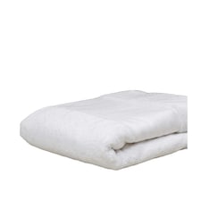 Towel City Printable Border Organic Bath Sheet - White - One Size