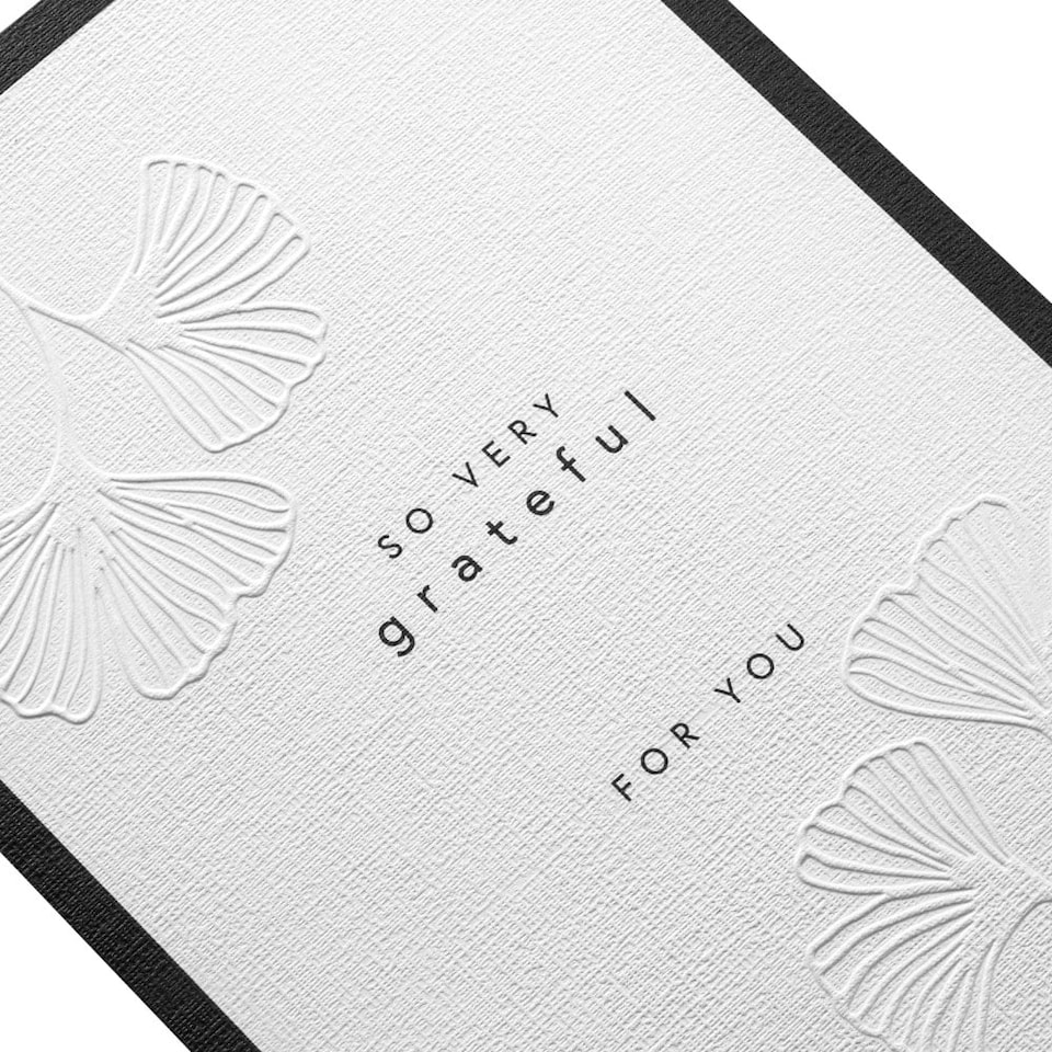 image 1 of Memento Luxe Premium Thank You Card with Mini Card, Keepsake