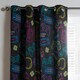 image 4 of OHS Kids Gaming Print Blackout Lined Eyelet Curtains, 66x54" - Black