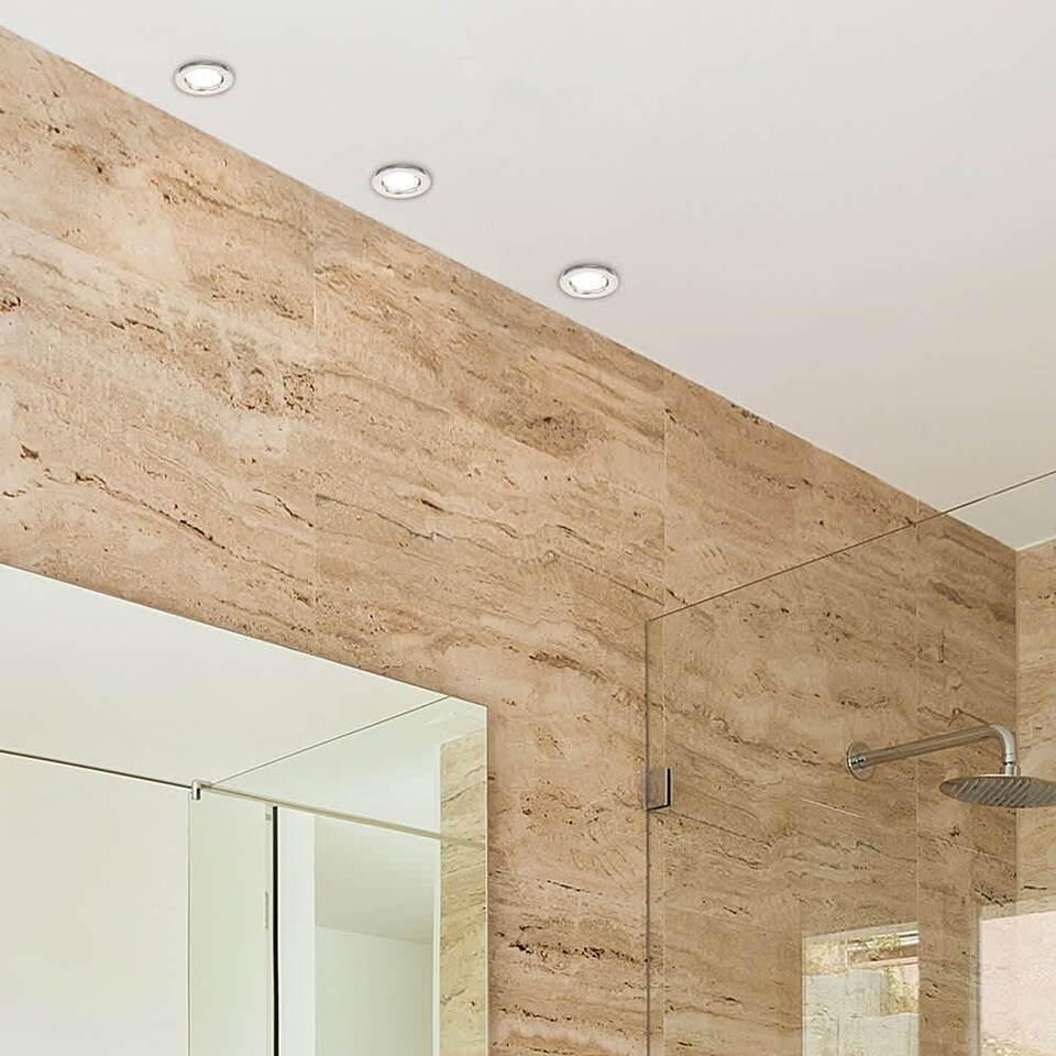 image 1 of ValueLights 20 Pack Fire Rated Chrome Downlights Cool White Bulbs | Chrome