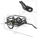 image 5 of HOMCOM Bicycle Cargo Trailer for Shop Luggage Storage Utility w/ Hitch