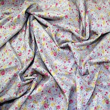 Blue Cotton Lawn Fabric for Dressmaking, 140cm / 55" Wide - per metre