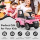 image 10 of COSTWAY Kids Electric Car 6V Powered Police Cars Pink