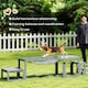 image 6 of PawHut 3 Pieces Wooden Dog Agility Training Equipment, Grey | Grey | Grey