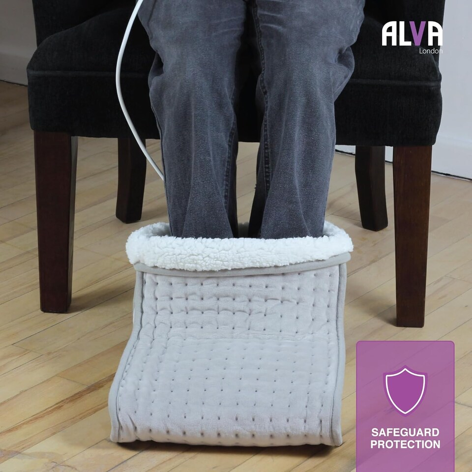 image 1 of Alva London - Electric Heated  Foot Warmer - Grey