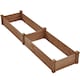 image 1 of Yaheetech 62.5 cm W Wooden Raised Garden Bed-Dark Brown | Brown | Dark Browm | 241.5 cm L x 62.5 cm W x 27 cm H | 1
