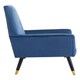 image 3 of Interiors by Premier Midnight Velvet Button Chair, Highback Velvet Buttoned Chair, Long-lasting Velvet Button Dining Chair