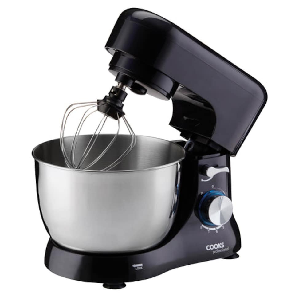 image 1 of Cooks Professional 1000W Stand Mixer with 4.5L Mixing Bowl & 8 Speeds | Black | Black