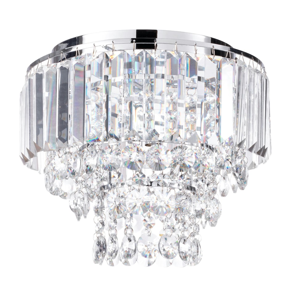 image 1 of BHS Paladina 3 Light Ceiling Light, Chrome