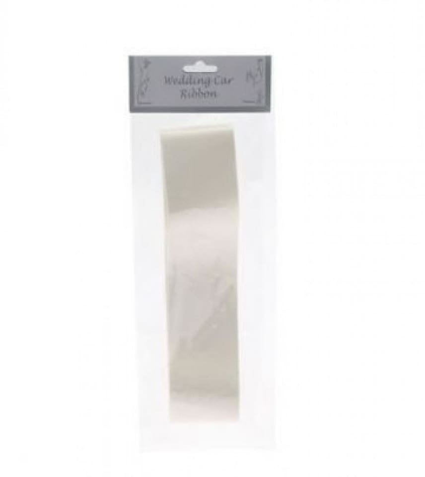 Minerva Ivory 50mm Wedding Car Ribbon (Value Pack of 3) for Bridal - per pack of 3
