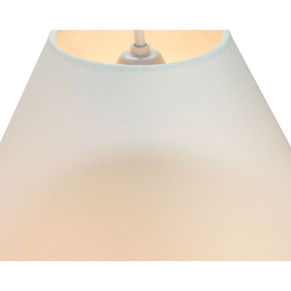image 1 of Traditional 10 inch Cream Cotton Coolie Lampshade Suitable for Table Lamp or Pendant