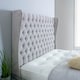 image 2 of Salva Plush Small Double Bed Frame - Silver