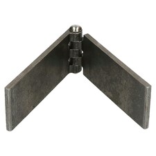 Solid Drawn Steel Butt Hinge Extra Heavy Duty Industrial 50x240mm Silver