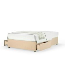 Neptune Spring Natural Plush Velvet 2 Drawer Divan Set Super King