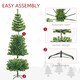 image 6 of HOMCOM 7FT Indoor Christmas Tree Artificial Decoration mas Gift with Metal Stand Branch Tips