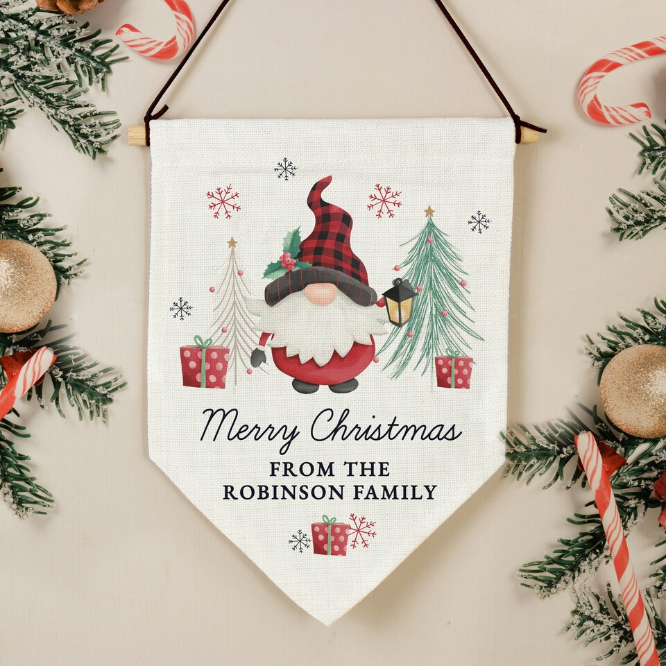 image 1 of Personalised Gonk Hanging Pendant Christmas Decoration