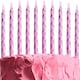 image 1 of 10pcs Light Pink Candles for Birthday Anniversary Pink
