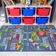 image 2 of KUKOON Play Town Village Roads Kids Rug 200cm x 200cm