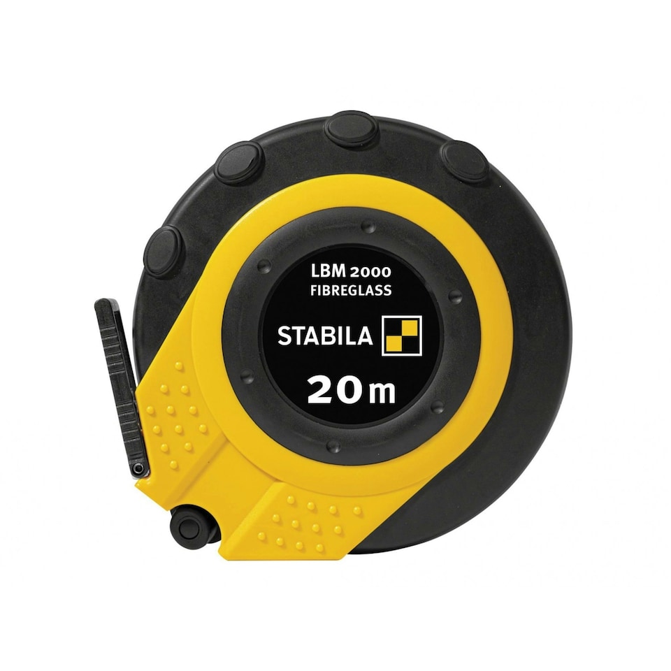 Stabila Lbm 2000 Closed Fibreglass Tape - Multi Colour - 20m (Metric only)