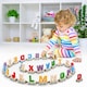 image 4 of A to Z Wooden Alphabet Train Set for Toddlers