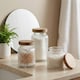 image 5 of Glass Storage Jar with Wooden Lid | Clear | Large | 3