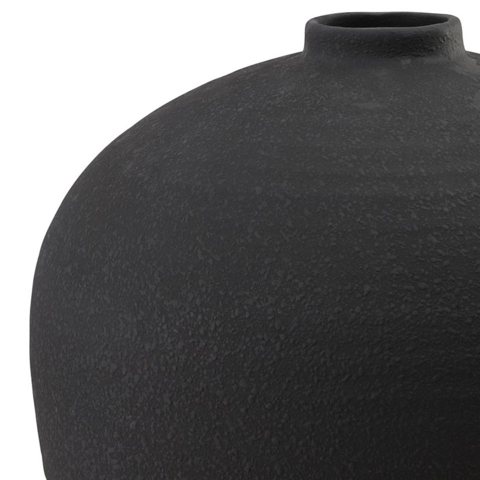 image 1 of Tall Astral Vase - Ceramic - L40 x W40 x H57 cm - Matt Black | Black