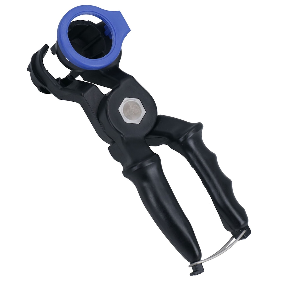 image 1 of Hands Free Funnel Set With Secure Clamp and Transparent Lower Chamber