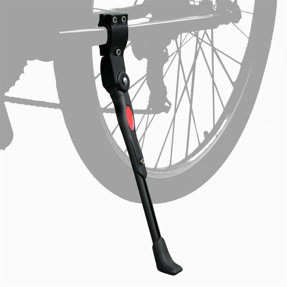 image 1 of KCT Bike Adjustable Kickstand Height Universal Bicycle Kick Stand Rear Side Support for Road Mountain fits 24-29 Inch Wheel | Black | 1