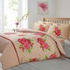 image 1 of Velosso Leah Printed Cotton Blend Duvet Cover and Pillowcase Set Brown | Single