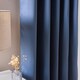image 4 of OHS Essentials Eyelet Blackout Thermal Curtain Pair - 66x72 inch | Blue | Arctic Blue