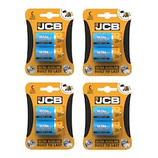 JCB C Size Super Ultra Batteries - Pack of 2 | Multi | C