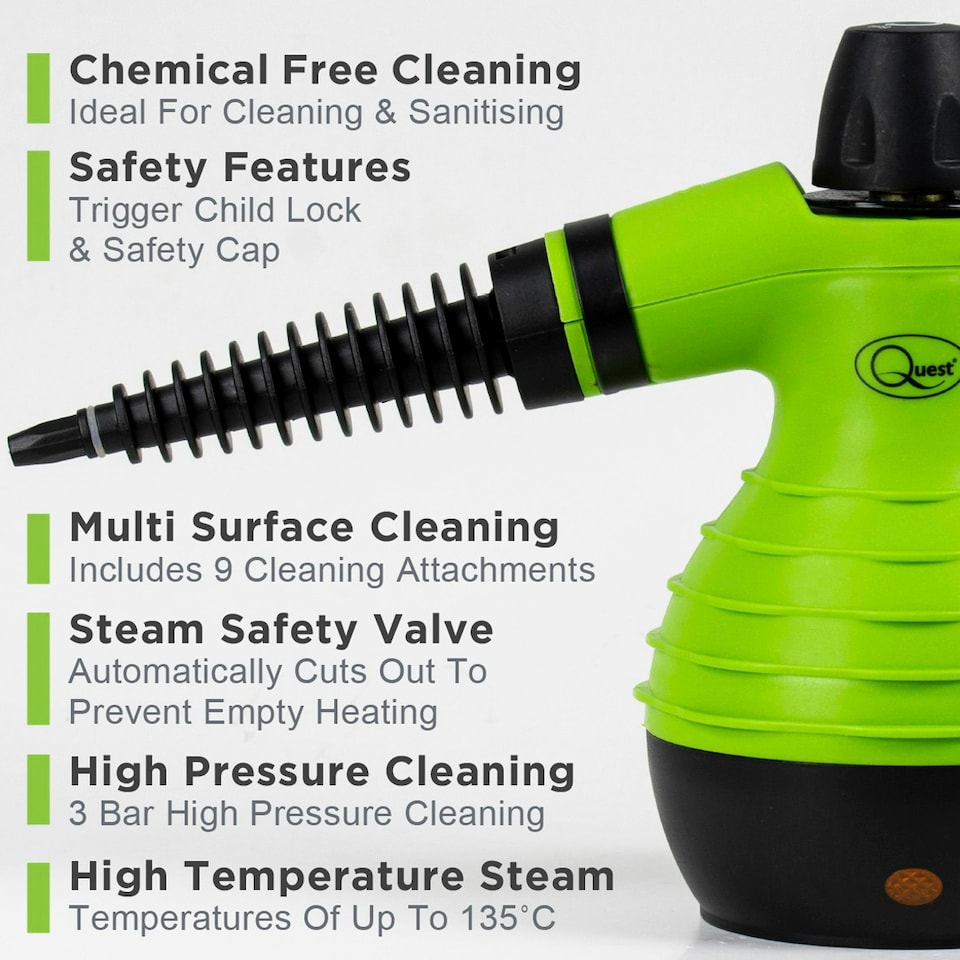 image 1 of Quest Handheld Steam Cleaner 350ml