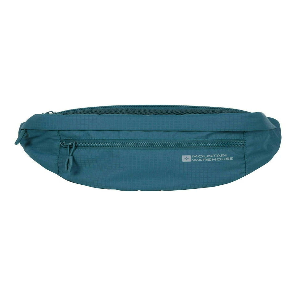 image 1 of Mountain Warehouse Mission Bum Bag Lightweight Fanny Pack Two Compartments Hike Blue