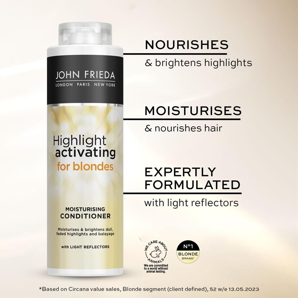 image 1 of John Frieda Sheer Blonde Highlight Activating Shampoo & Conditioner New Duo Pack