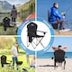 image 5 of Get Fit Premium Folding Camping Chair - Thick Padded With Magazine Pocket, Cup Holder & Carry Bag - Lightweight 3Kg - Capacity 130Kg - Single | Black | 1