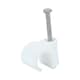 image 1 of Timco - Round Cable Clips - White (Size To fit 9.0mm - 100 Pieces)