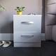 image 2 of Vida Designs Hulio 2 Drawer Bedside Chest High Gloss Cabinet Table Nightstand, White