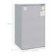 image 7 of HOMCOM 91L Freestanding Under Counter Fridge Grey | Grey