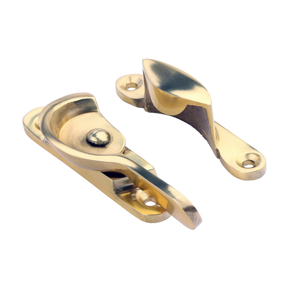 Fitch Sash Fastener - Polished Brass