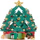 image 7 of 3D Festive Tree Design Paper Wonder Christmas Card