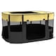 image 1 of PawHut Portable Dog Pen for Puppies, Rabbits, Kittens, Guinea Pigs - Yellow